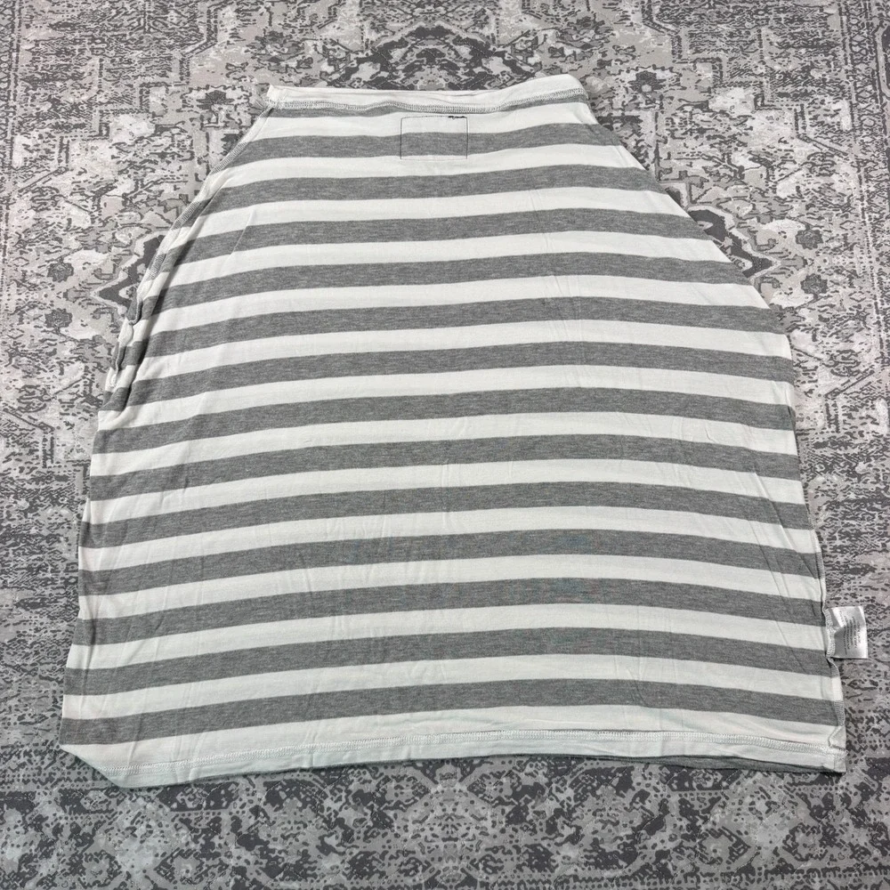 Milk Snob Gray White Striped 5-in-1 Baby Car Seat Nursing Cover
